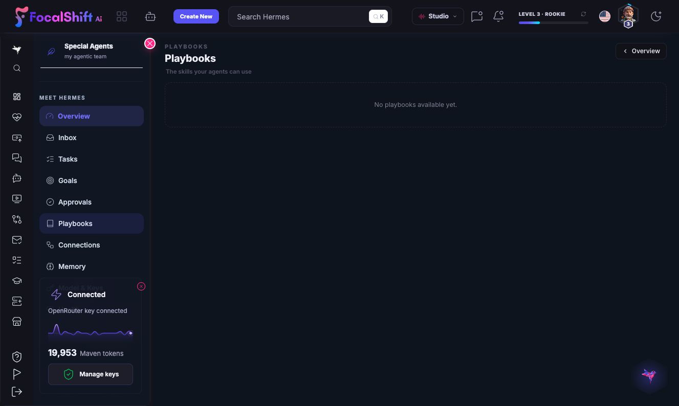 Agent playbooks in dark mode