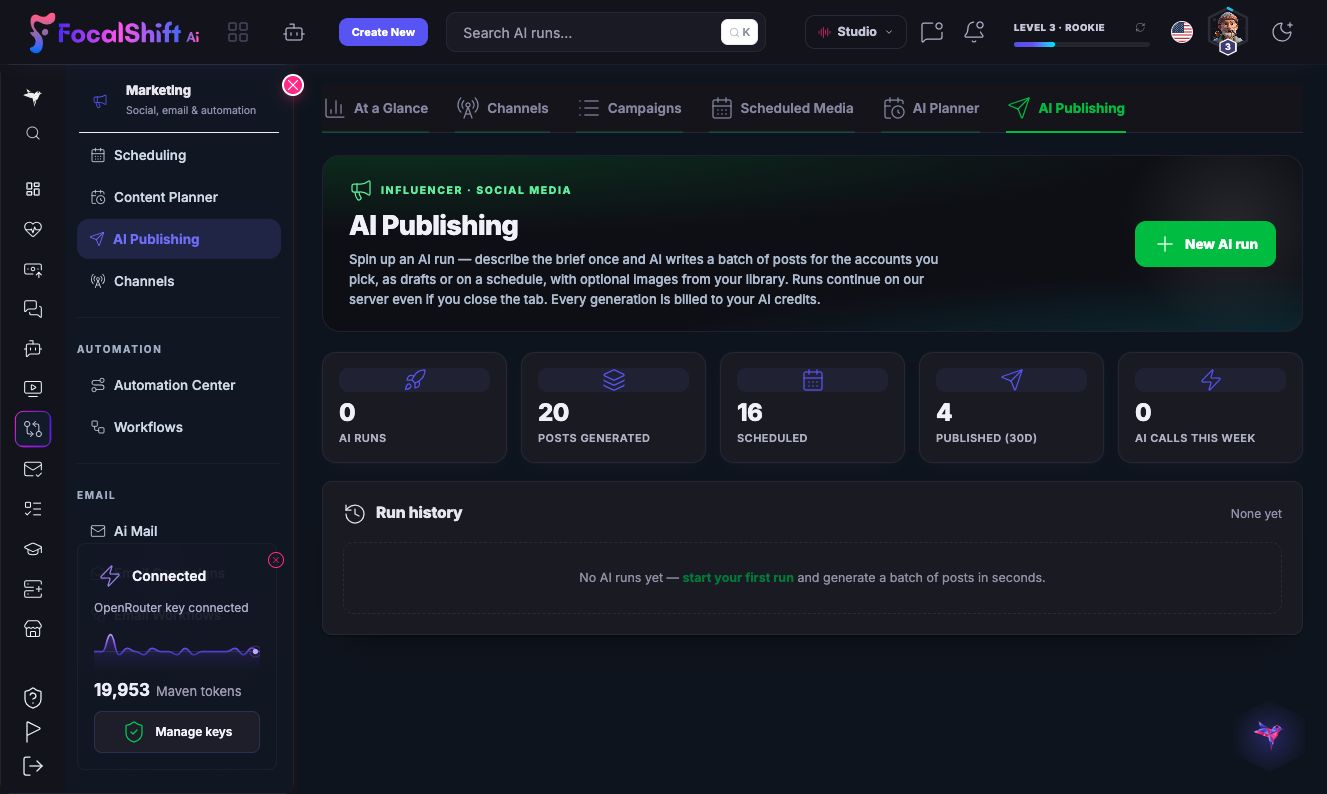 Ai-assisted publishing in dark mode
