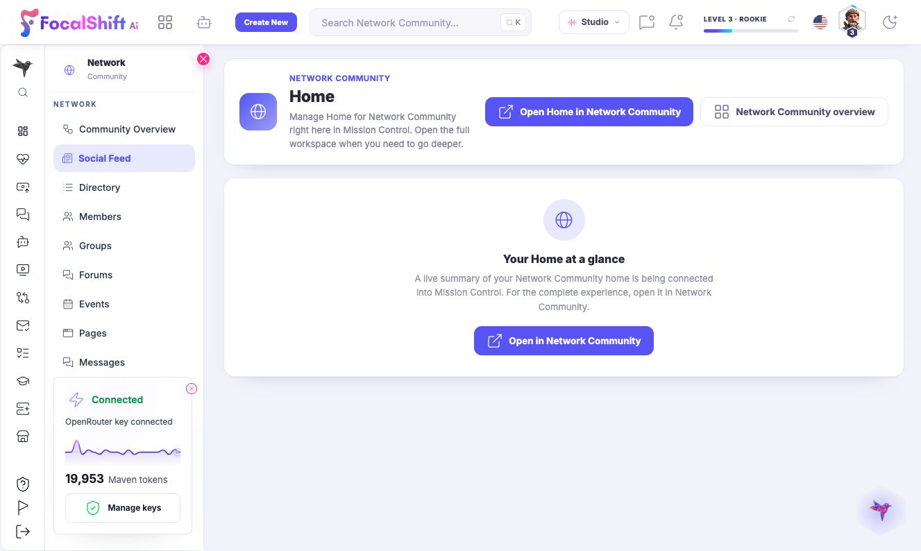 Network community in light mode