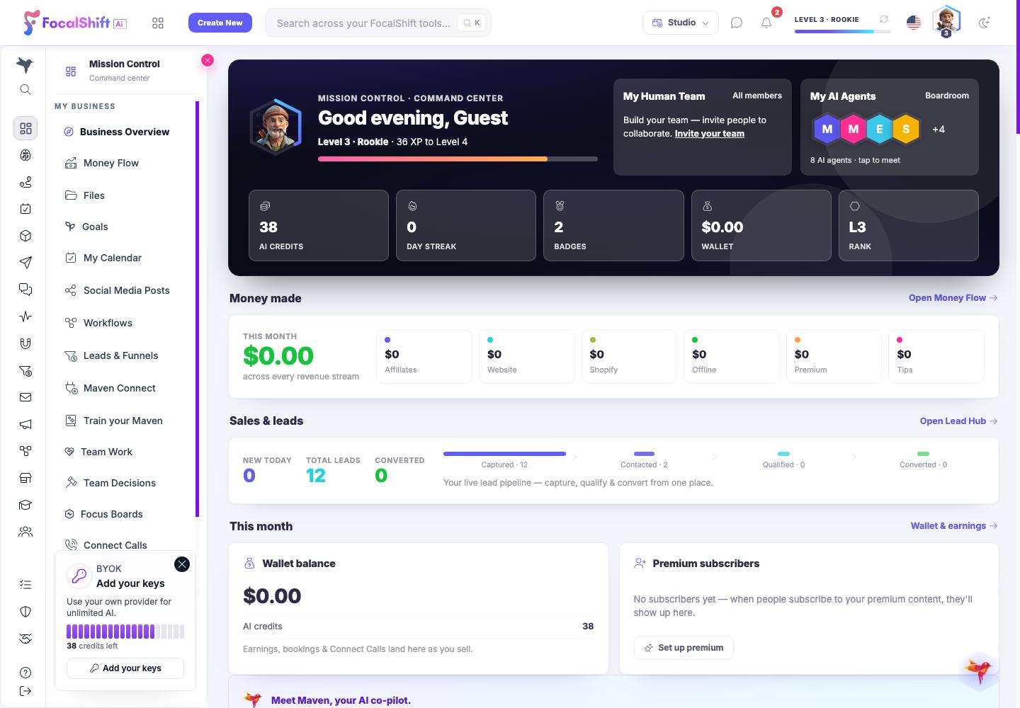 Create with your Ai team
