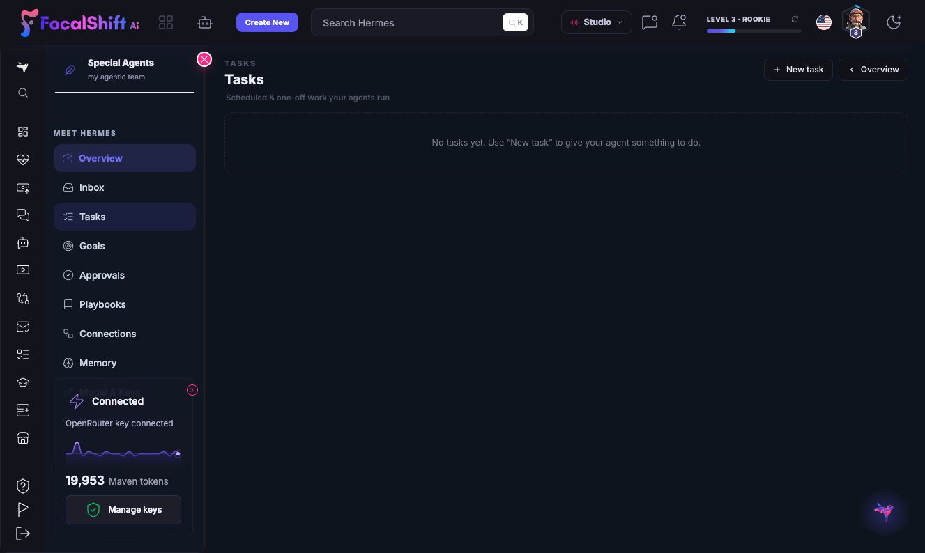 Follow-up tasks in dark mode